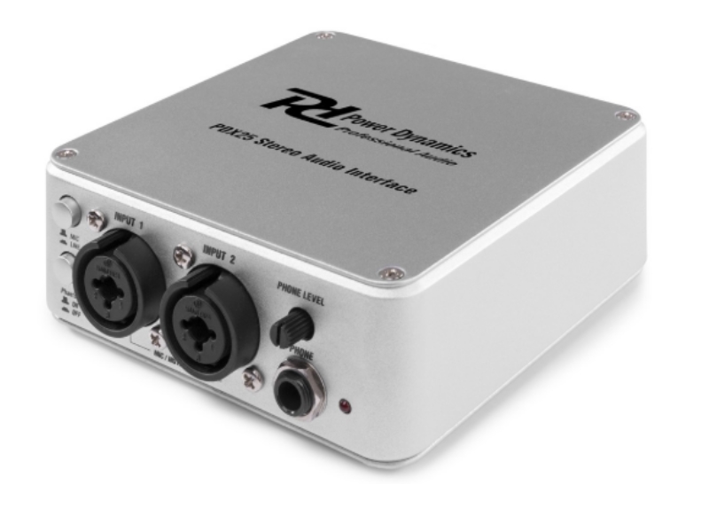 PDX30 172779 Power Dynamics PDX25 Interface de audio USB 2Canales